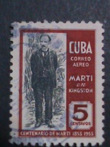 ​CUBA FOUR  VERY OLD USED CUBA-STAMP-VF WE SHIP TO WORLD WIDE AND COMBINE