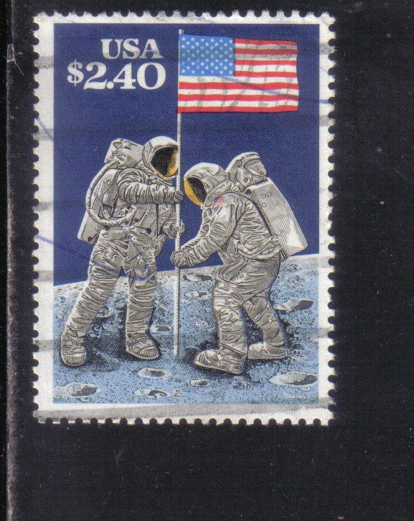 2419 - $2.40 20th Anniversary Moon Landing used f-vf. 