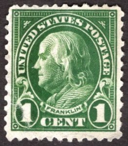 1923, US 1c, Franklin, Used, Sc 552
