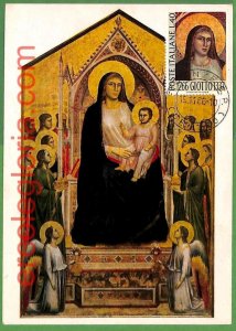 32652 - ITALY - MAXIMUM CARD - 1966 - religion, ART, Giotto-