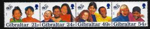 Gibraltar 715a-d Children of the World Mint NH