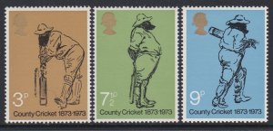 694-96 1973 Cricket Centenary MNH