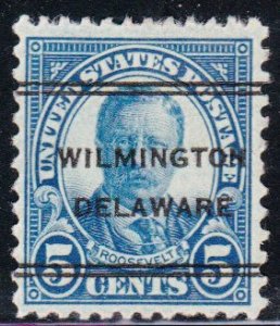 Precancel - DLE - Wilmington, DE PSS 247 Compound Perf - Town and Type Issue