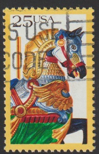 SC# 2391 - (25c) - Carousel Animals,  Horse, used single