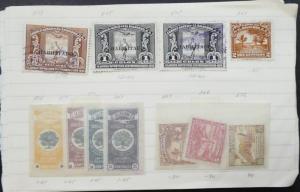 EDW1949SELL : SALVADOR Nice group of Mint & Used on Old Time approval pages.