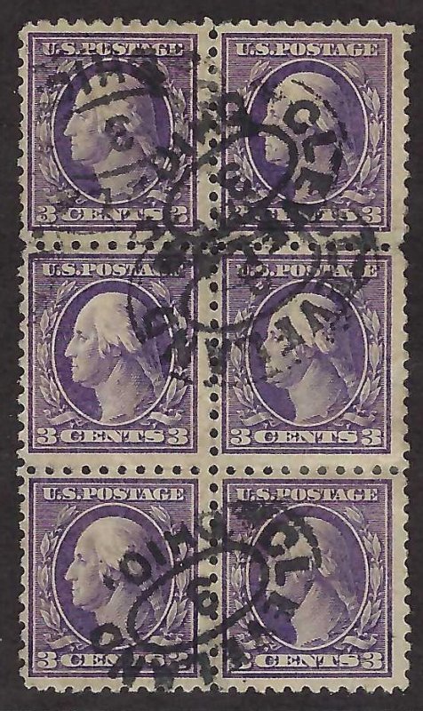 US Scott #464 Used Block of Six F-VF