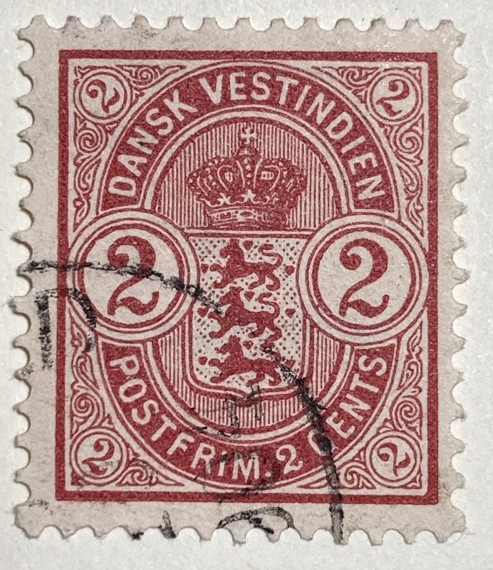 AlexStamps DANISH WEST INDIES #29 VF Used