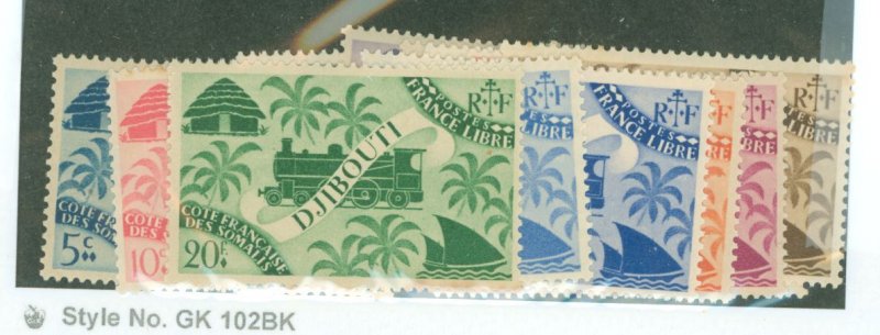 Somali Coast #224-37 Mint (NH) Single (Complete Set)