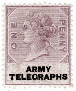 (I.B) QV Telegraphs : Army Telegraphs 1d