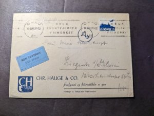 1943 Norway Airmail Cover Oslo to Liegnitz Schlesien Germany