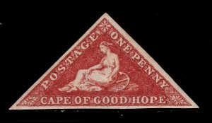 MOMEN: CAPE OF GOOD HOPE #18 DEEP CARMINE RED 1864 MINT OG H VF £375 LOT #68766*