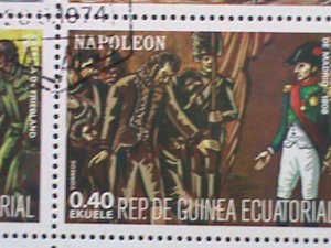 GUINEA EQUATORIAL STAMP- THE STORY OF NAPOLEON CTO-MNH STAMP SHEET  VERY RARE