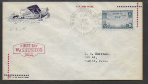 Sc. C20 FDC  F.R. Rice cachet  L136