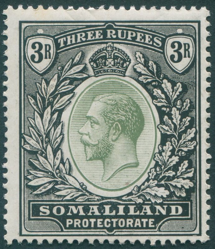 Somaliland Protectorate 1919 3r green & black SG71 unused