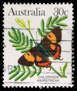 Australia #875A Chlorinda Hairstreak Butterfly; Used