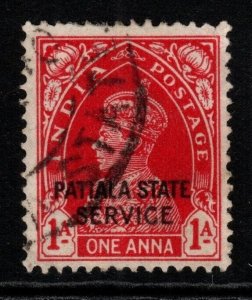 INDIA-PATIALA SGO65 1937 1a CARMINE FINE USED