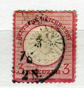 GERMANY; 1872 early classic Large Shield issue used 3k. value (thin)