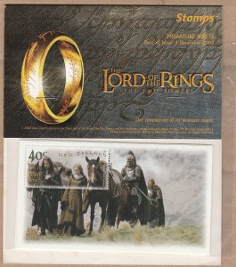 New Zealand 2002 The Lord of the Rings The Two Towers Miniature Sheet Stamp Pack