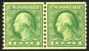 U.S. #490 MINT PAIR OG NH