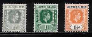 LEEWARD ISLANDS Scott # 120-2 MH - KGVI