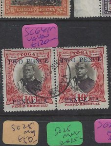 TONGA  (PP2612B)  2D/10D  SG 66  PR CDS   VFU