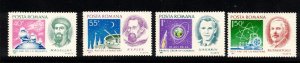 Romania Sc 2308-11 MNH issue of 1971 - Space, Astronomy, Y.Gagarin, Magellan