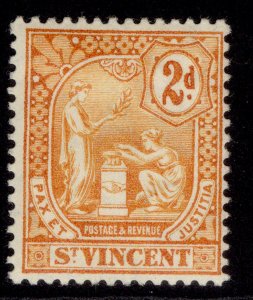 ST. VINCENT EDVII SG96, 2d orange, M MINT.