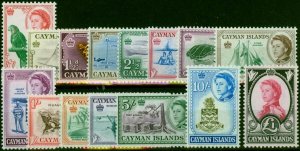 Cayman Islands 1962 Set of 15 SG165-179 V.F MNH (3)