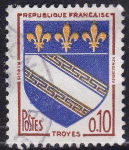 France 1041 Arms of Troyes 1963