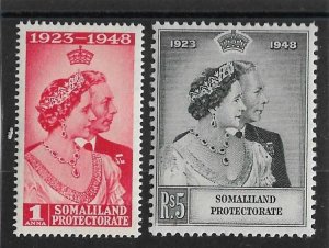 SOMALILAND 1949 SILVER WEDDING SET MINT HINGED