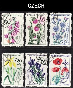 Czechoslovakia Scott 1241-46 complete set F to VF CTO.  FREE...