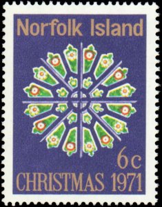 Norfolk Island #148, Complete Set, 1971, Christmas, Never Hinged