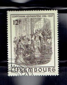 LUXEMBOURG SCOTT#761 1986 12f COUNTESS ERMESINDE - USED