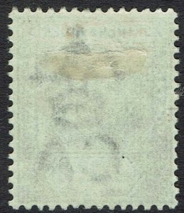 NORTHERN NIGERIA 1902 KEVII 2/6 WMK CROWN CA