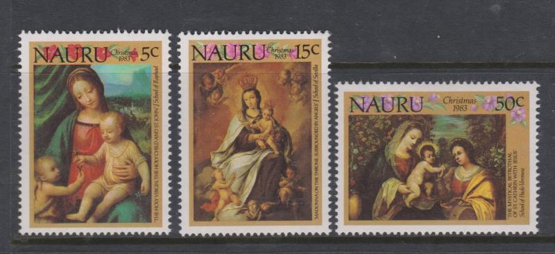 Nauru 1983 Christmas Sc#277-279 MNH
