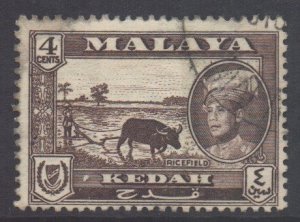 Malaya Kedah Scott 97 - SG106, 1959 Sultan 4c used