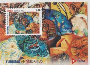Cuba 2009 Tourism Art Painting S/S Sc 4980 MNH C25