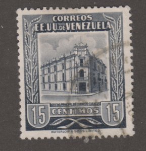 Venezuela 653 Post Office, Caracas 1954