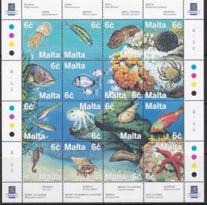 Malta, Fauna, Fishes, Marine Life MNH / 1999