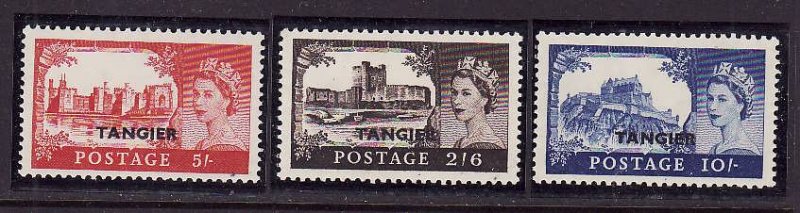 GBOA-Tangier-Sc#576-8-unused NH set-QEII-Castles-1955-