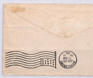 BERMUDA KEVII Cover *Flatts* CDS USA PA Waynesboro 1911 {samwells-covers}YC152