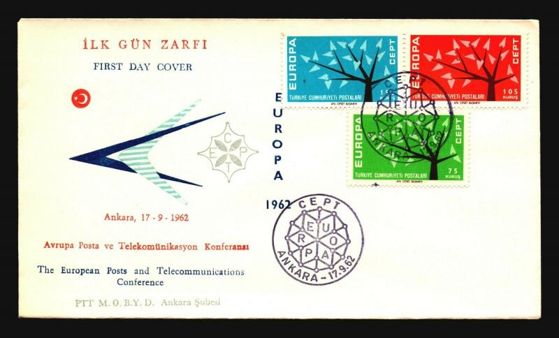 Turkey 1962 Europa Series FDC - Z15914