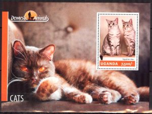 Uganda 2014 Domestic Cats S/S MNH