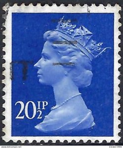 GREAT BRITAIN 1983 QEII 20½p Ultramarine Machin SGX961 FU