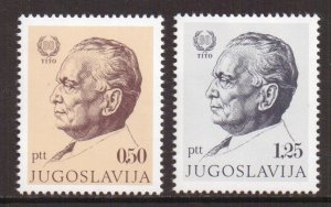 Yugoslavia   #1108-1109  MNH  1972 Tito