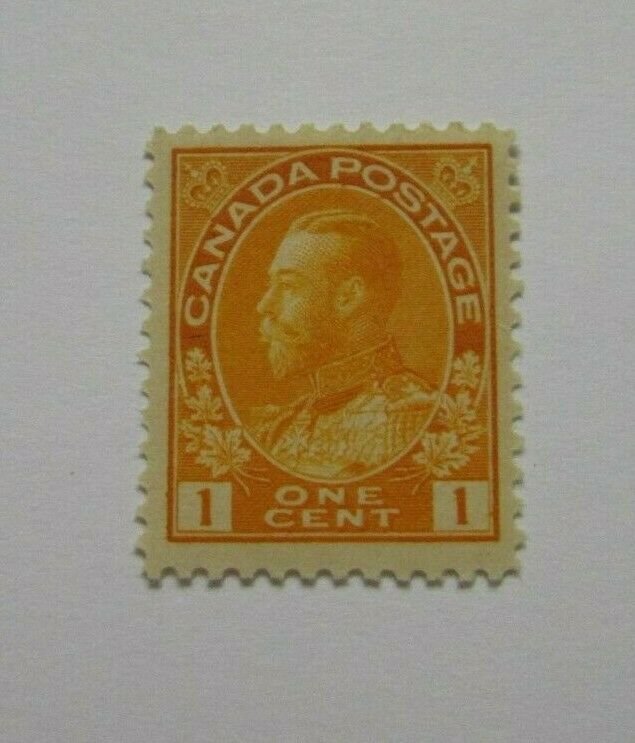 1922 Canada SC #105 KING GEORGE V   MH One cent stamp F-VF