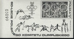 Poland MNH Michel Block 74 Black Print