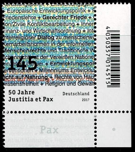 Germany 2017,Sc.#2997 MNH, Justitia et Pax