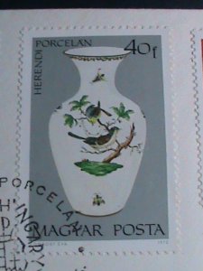 ​HUNGARY-FDC-1972-SC#2173- HEREND CHINA FACTORY FOUNDED IN 1839 MNH COVER VF