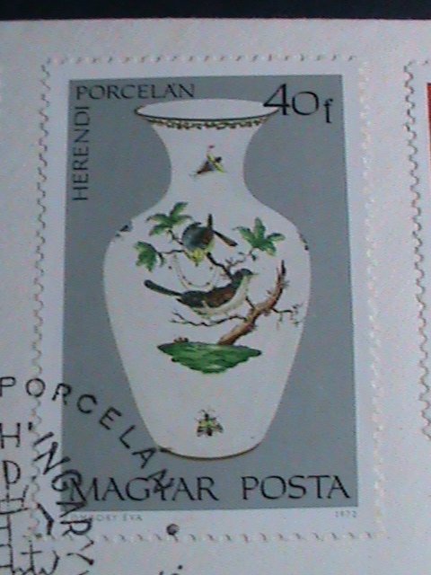 ​HUNGARY-FDC-1972-SC#2173- HEREND CHINA FACTORY FOUNDED IN 1839 MNH COVER VF